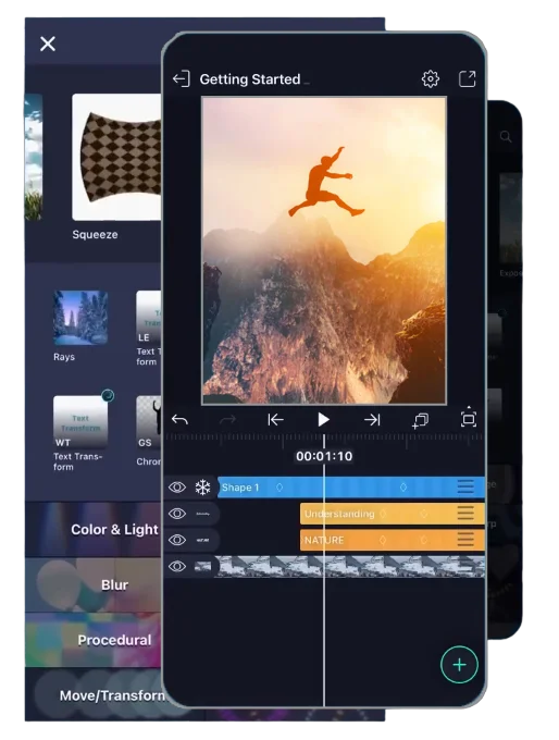 Alight Motion Mod APK editor screen